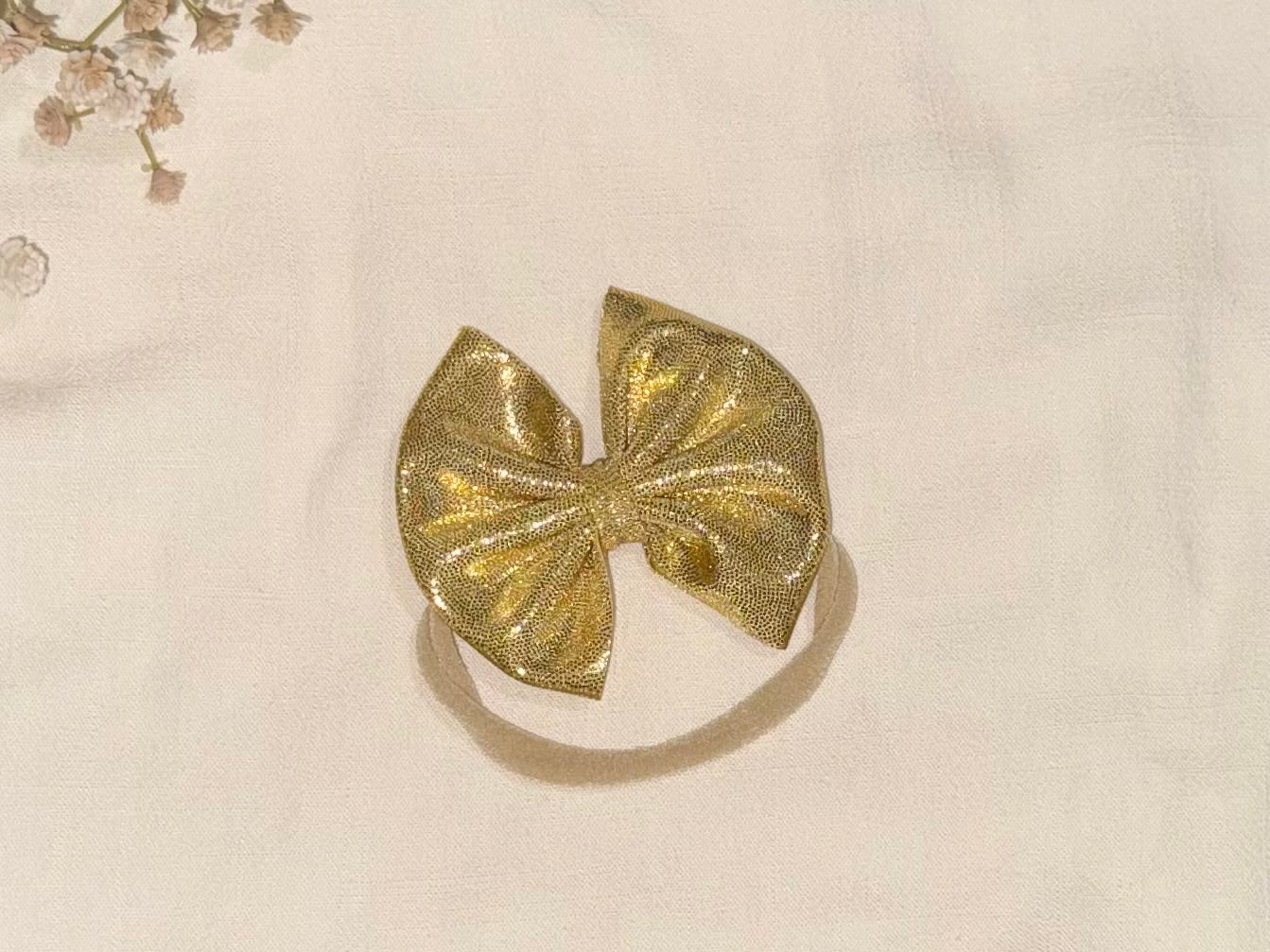 Golden Hour 3” Bow - Nylon 3-12m
