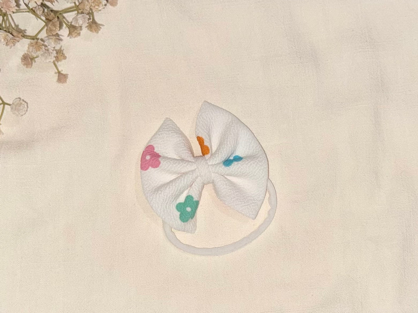 Petal Pop 3” Bow - Nylon 0-3 months