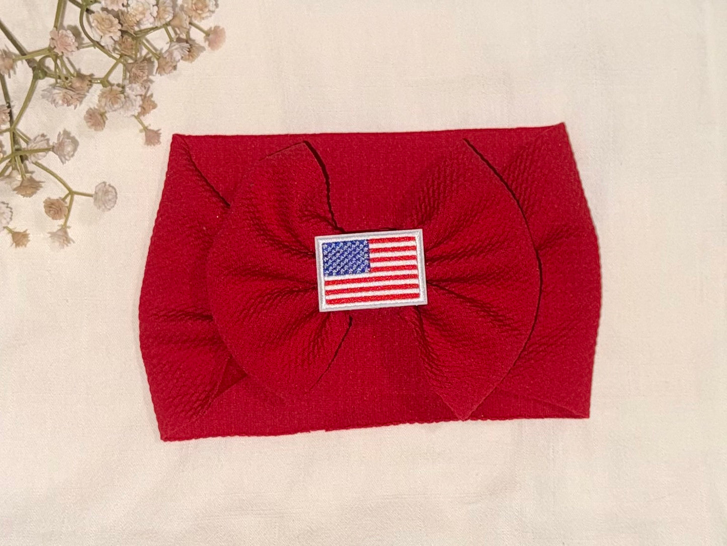 Americana Babe 5” Bow - Head Wrap 3-6m